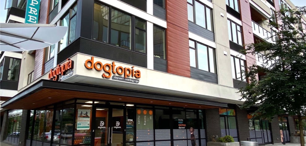 Exterior of Dogtopia of South Waterfront