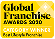 Global Franchise Awards 2020 award logo for Best Lifestyle Franchise